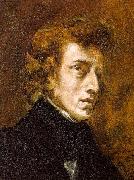 Eugene Delacroix Portrait of Frederic Chopin painting
